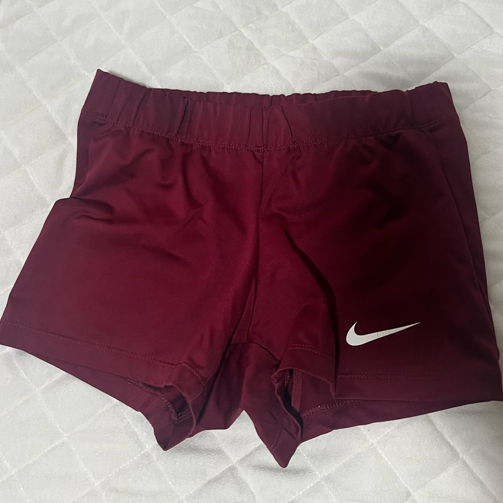 Nike burgundy spandex size small